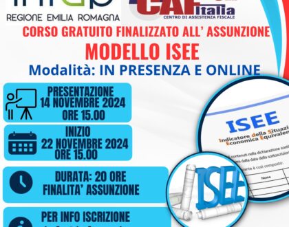 Iscrizione al corso “MODELLO ISEE'' 2024